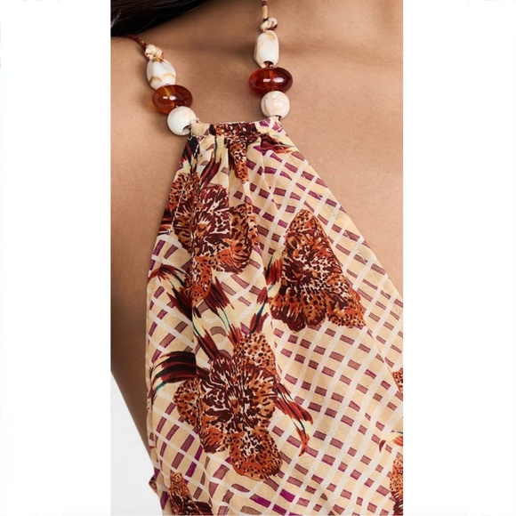 Ulla Johnson Aralyn Cotton / Viscose Halter Dress Large - Picture 3 of 12